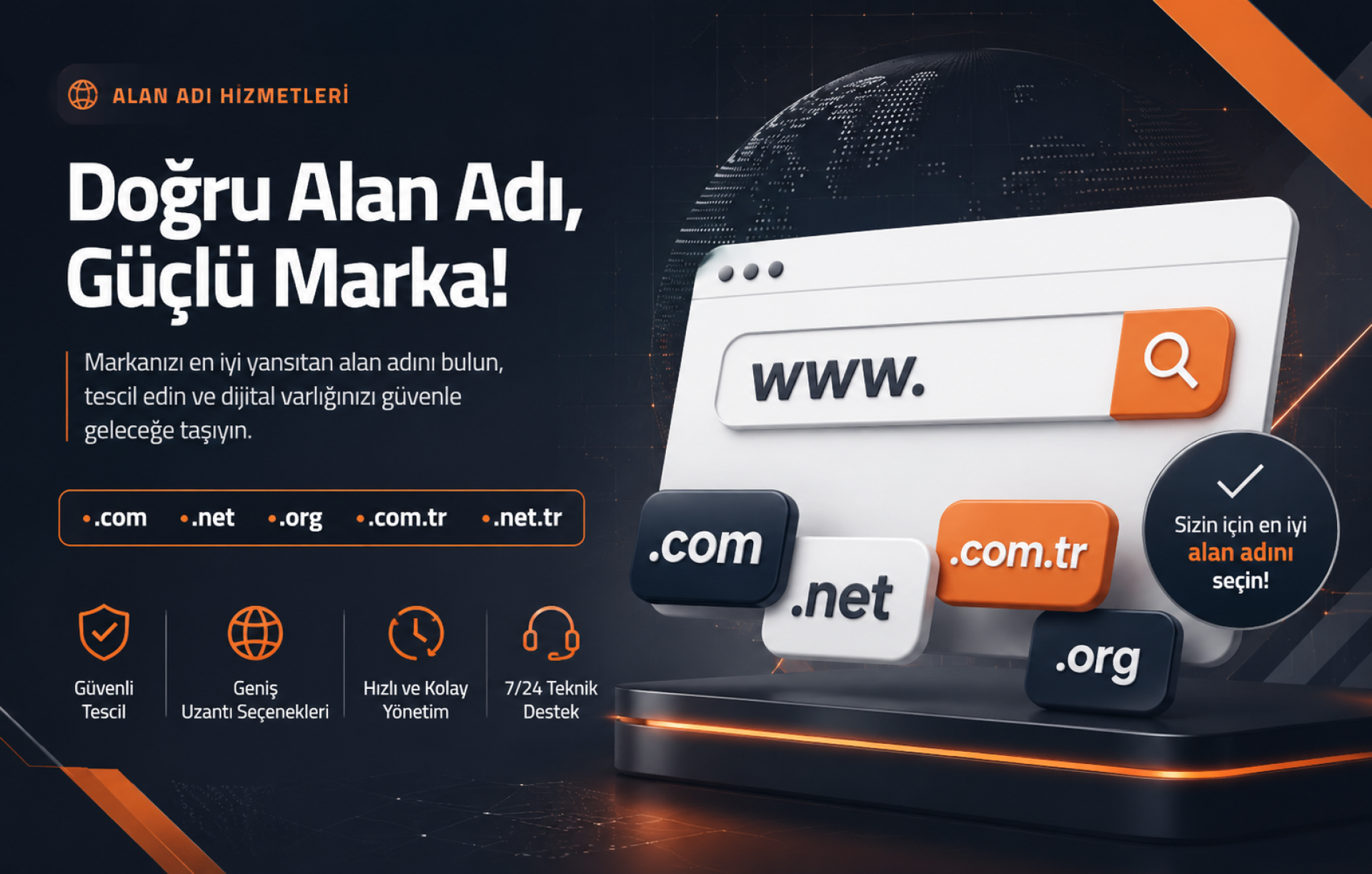 Doğru Alan Adı, G&uuml;&ccedil;l&uuml; Marka!